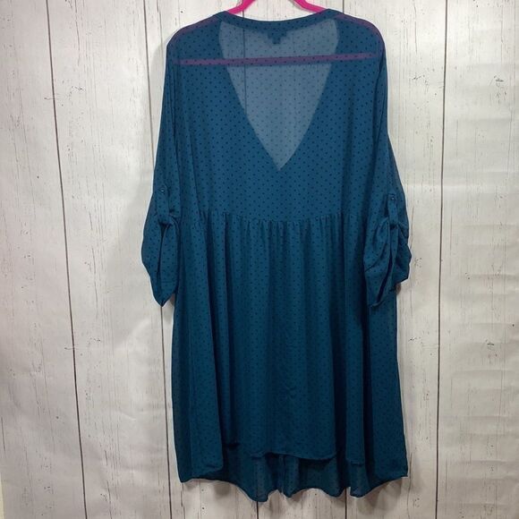 Torrid Blue Polka Dot Chiffon Fit & Flare Mini Dress Romantic
Girly Grunge - Picture 14 of 14